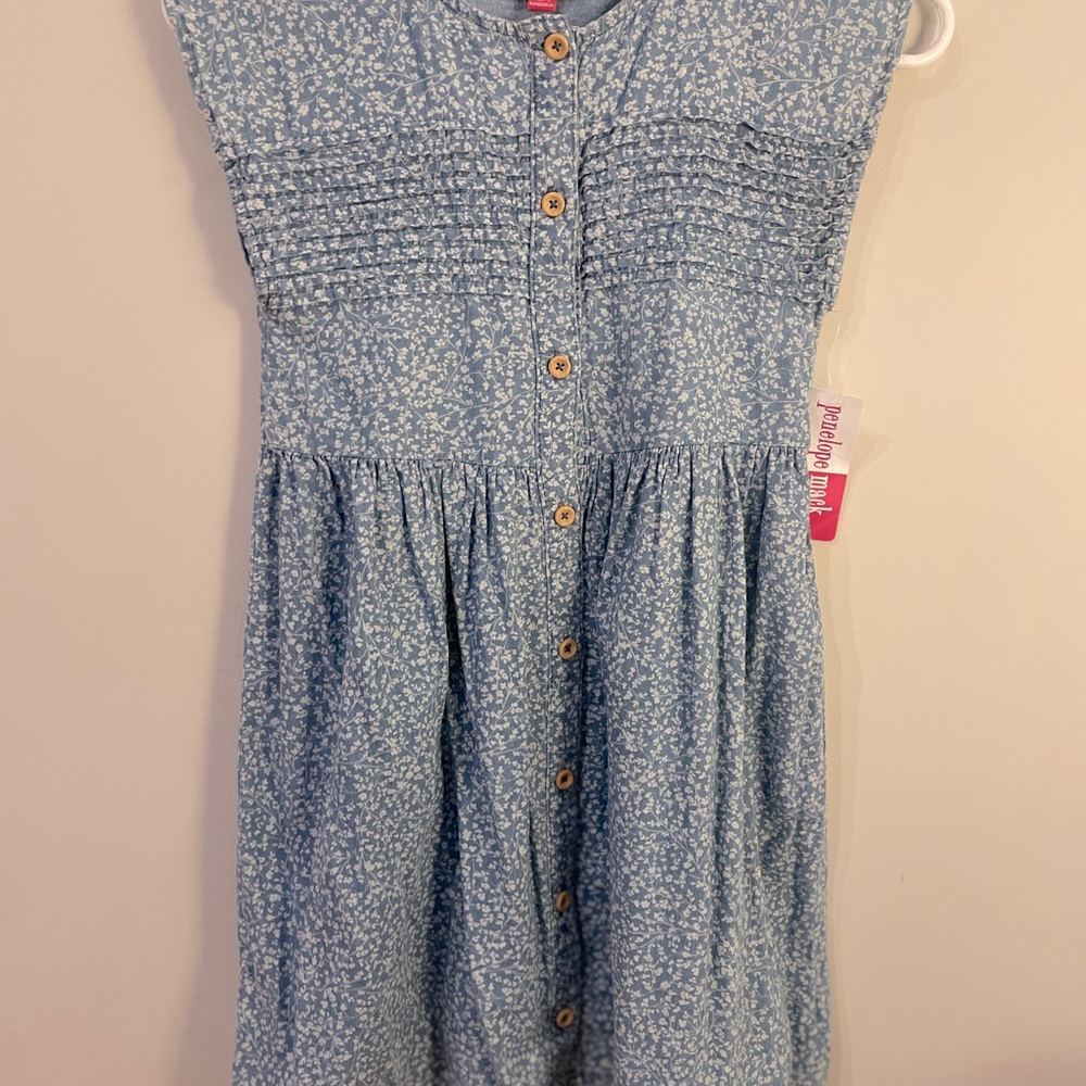 Blue and White Flower Dress